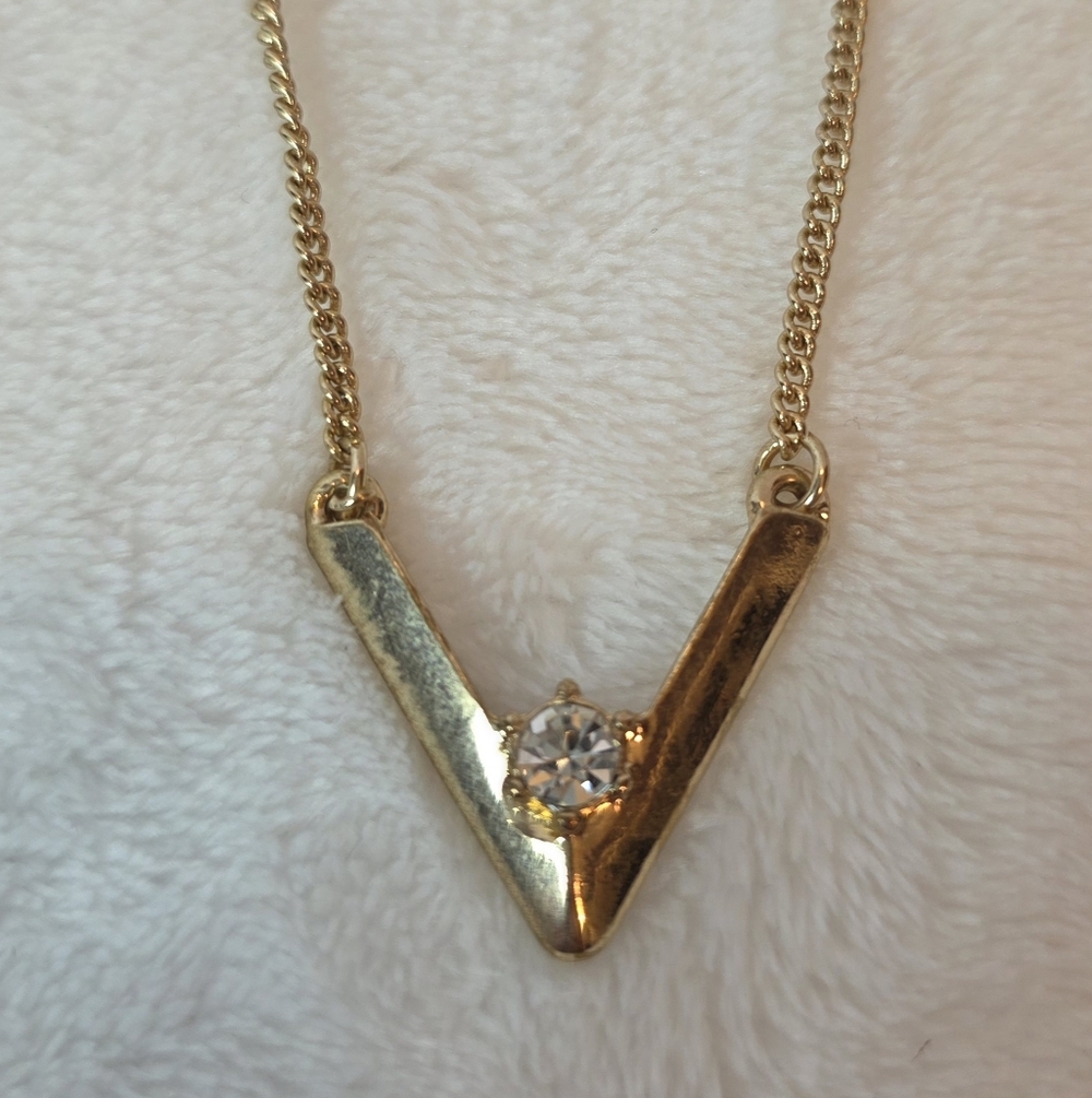 Statement Necklace Bundle Lot Rhinestone Gold Bla… - image 2